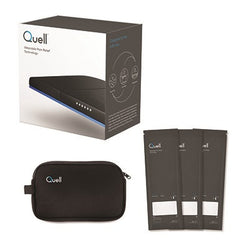 Quell Starter Kit, Quell Electrode, one month supply and Quell Travel Bag